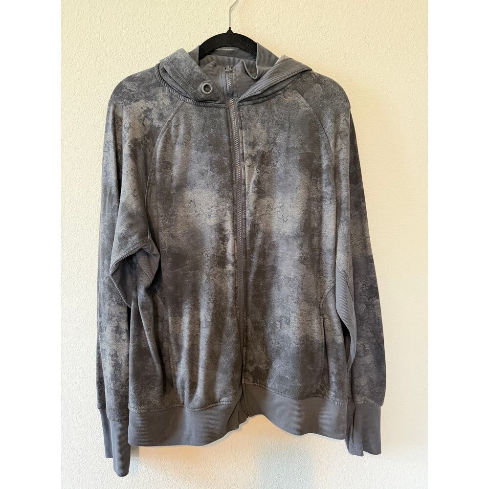 VGUC Women's XL Danskin Marble Zip up Sweatshirt with Thumb Holes